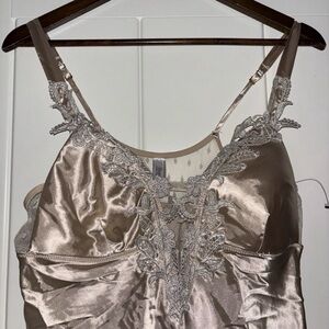 Flora Nikrooz Champagne Romantic Nightgown Slip